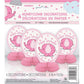 Unique 6" Mini Pink Elephant Girl Baby Shower Centerpiece Decorations, 4ct