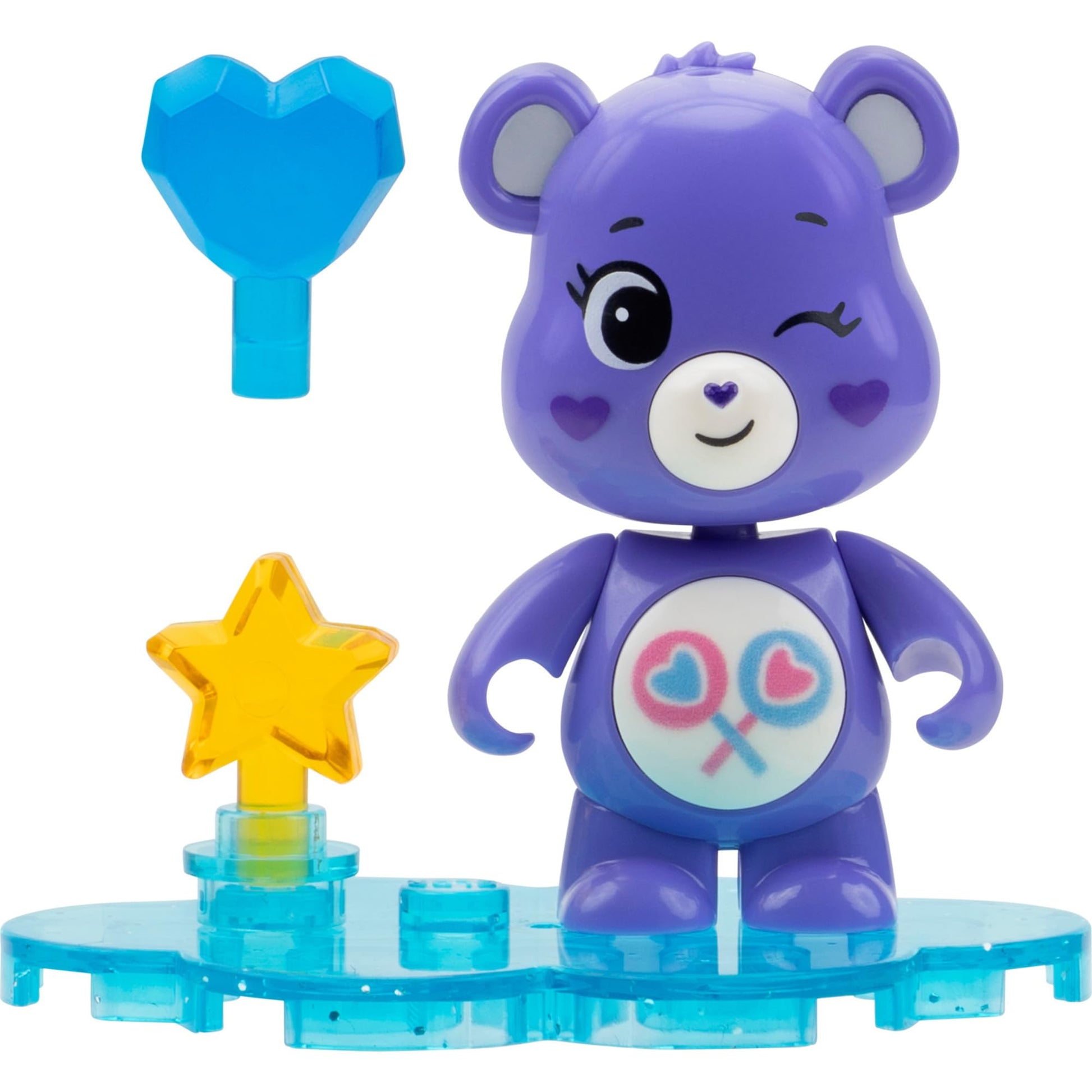BLDR Care Bears Mini Figure 6-Pack (Series One) - Six 1.5-Inch Buildable Figures Plus Accessories and Bases with 48 Pieces, 0391 (Amazon Exclusive)