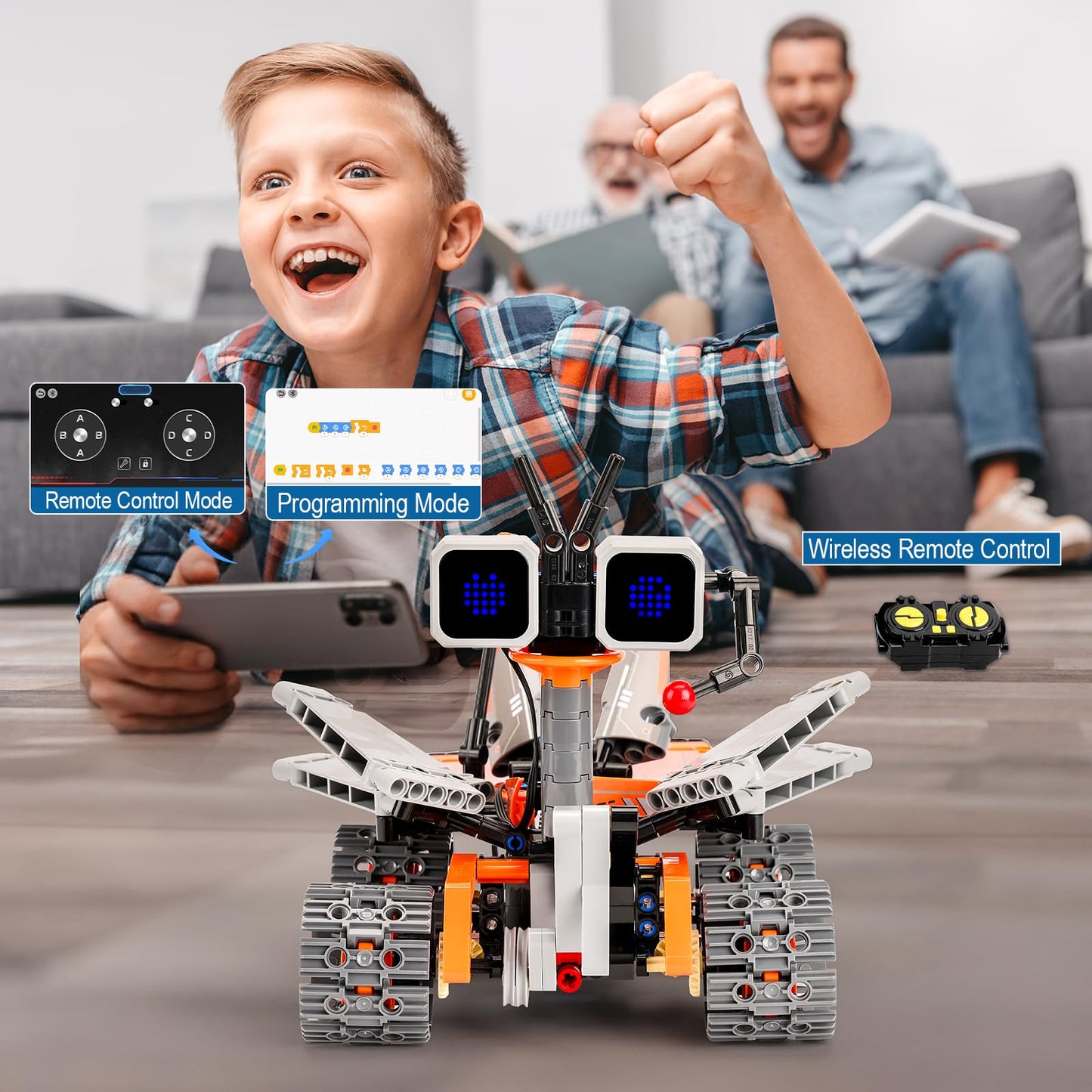 Aptrbg Robot Building Kit for Kids 8-12 STEM Coding Robot Toy 5-in-1