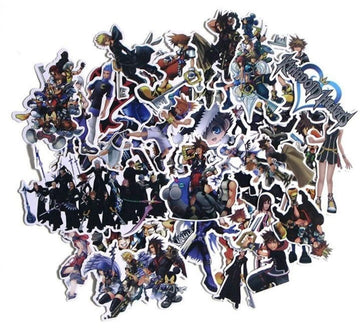 Kingdom Hearts Set of 50 Assorted Stickers Decal Set