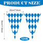 131 Feet Oktoberfest Bavarian Flag- 4 Packs Oktoberfest Bavarian Pennant Banner for German Oktoberfests Themed Party Decorations