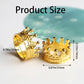 4Pcs Mini Alloy Crown 1/12 Scale Metal Doll Crown Tiny Miniature Crown for Handicrafts, Miniatures, Doll Headwear Accessories