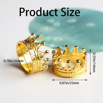 4Pcs Mini Alloy Crown 1/12 Scale Metal Doll Crown Tiny Miniature Crown for Handicrafts, Miniatures, Doll Headwear Accessories