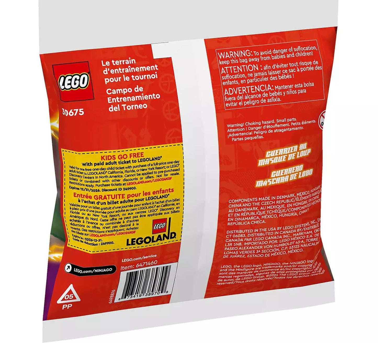LEGO NINJAGO Tournament Training Ground Building Kit 30675 (49 Pieces)