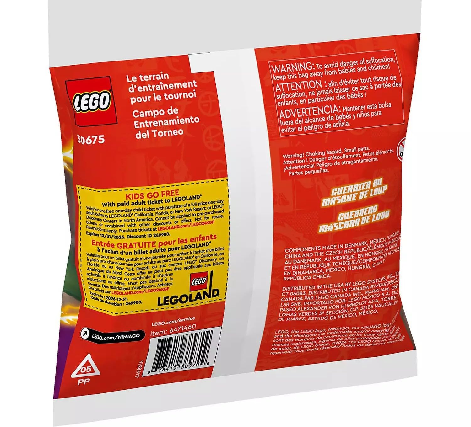 LEGO NINJAGO Tournament Training Ground Building Kit 30675 (49 Pieces)