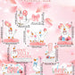 Smefutong One Silly Goose 1st Birthday Decor Girls Boys 8Pcs Honeycomb Centerpieces With 1 Pc Banner,Baby Shower Party Favors & Supplies (Pink)