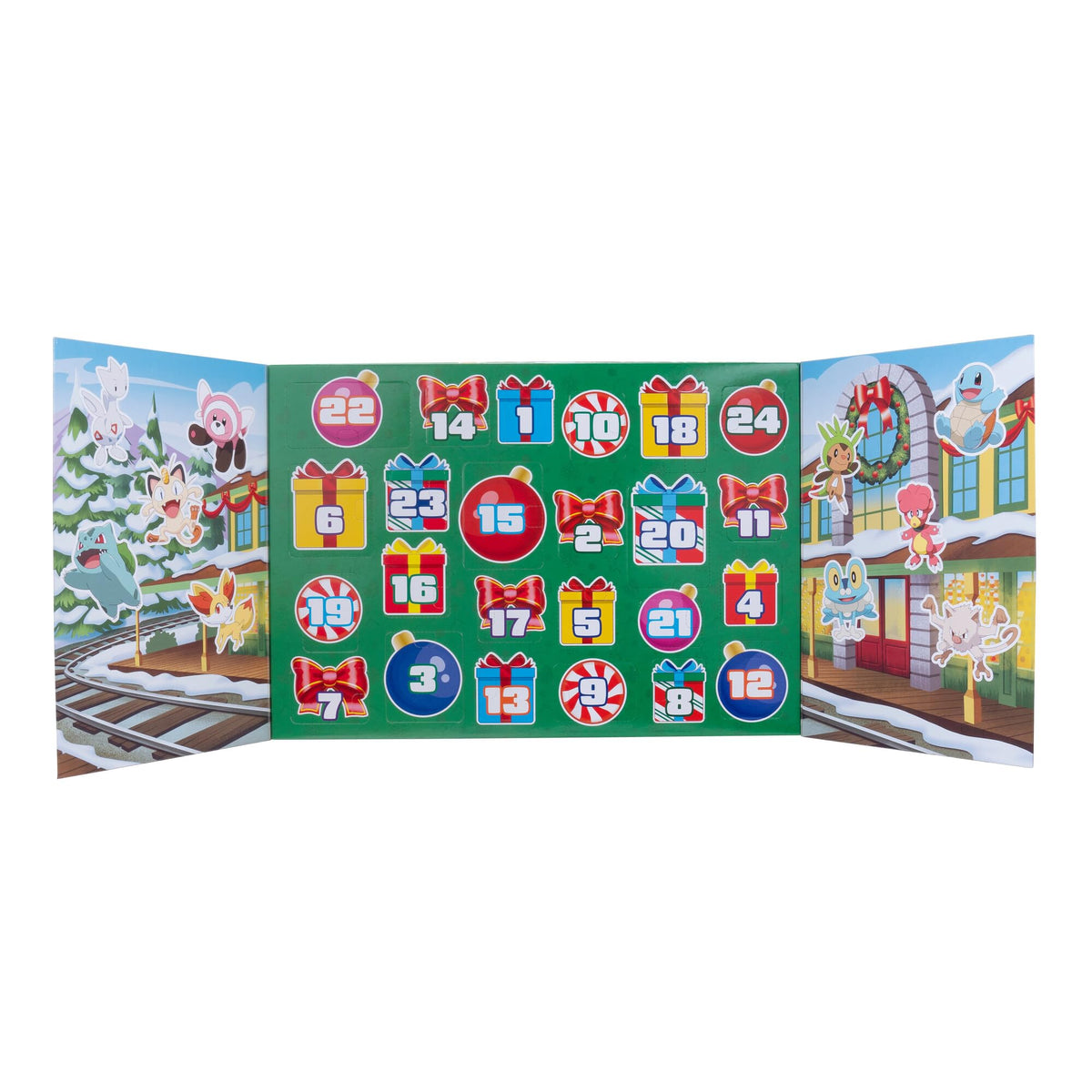 Pokémon PKW3623 Battle Figure Advent Calendar, Official Pokémon Calendar with 24 Surprises, from 4 Years