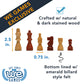WE Games French Staunton Wooden Chess Pieces, Weighted, Handpolished, Sheesham Wood, 2.5 inch King