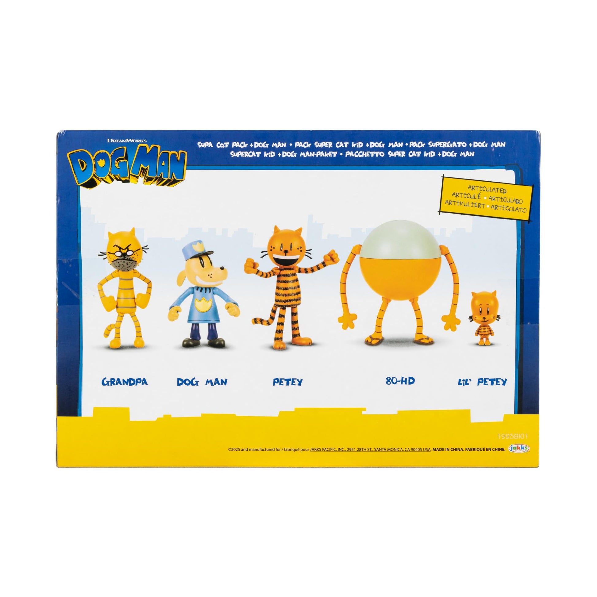 JAKKS Pacific Dog Man Movie Action Figures Multipack Set, Includes 2.5 Inch Scale Figures - Inspired by the Dog Man Movie Toys from Wave #2, Includes