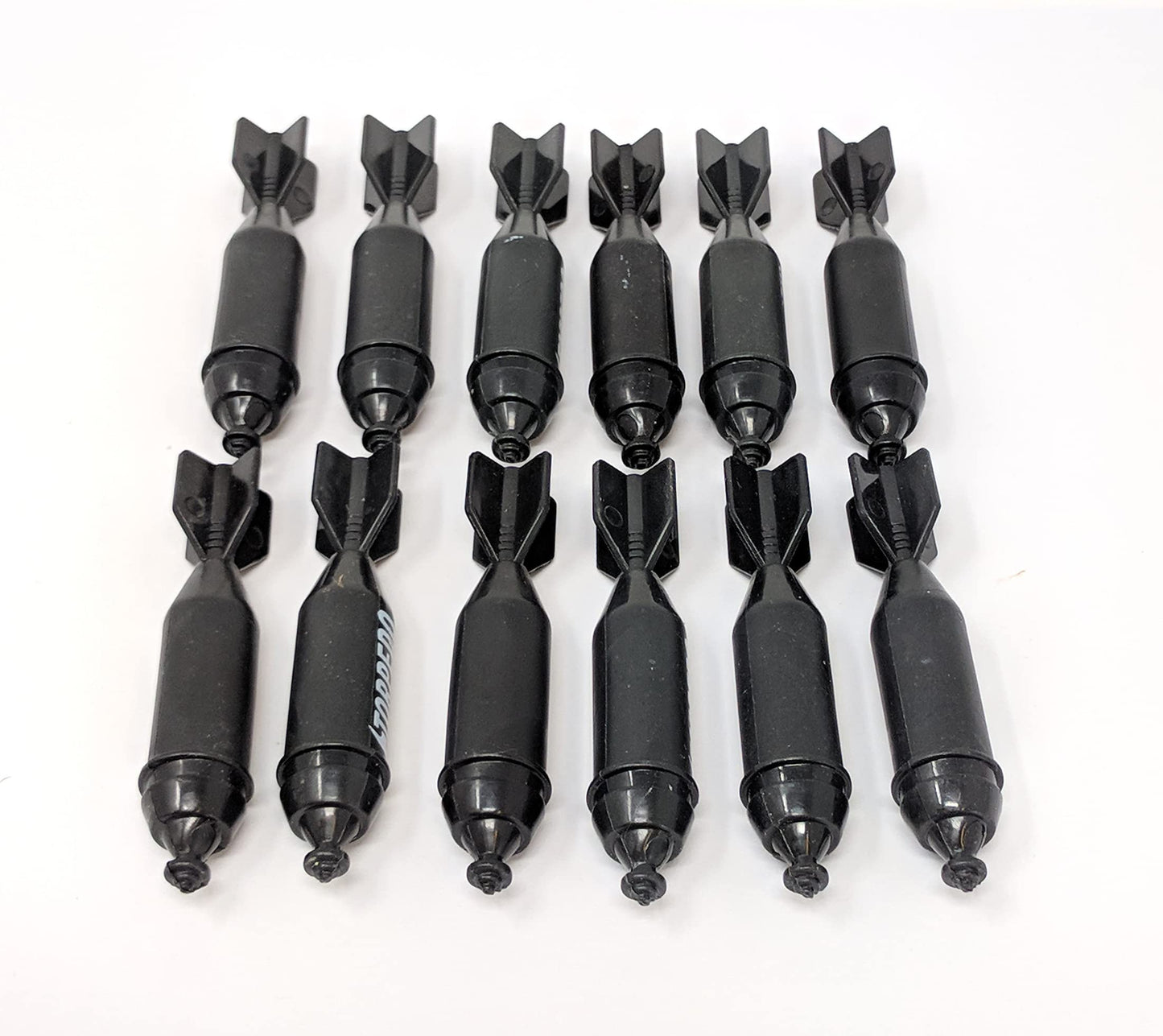 Military Navy Toy Torpedo Missiles Playset for Action Figures Diorama Sets Aircraft Ships and Submarines - 12 Pieces