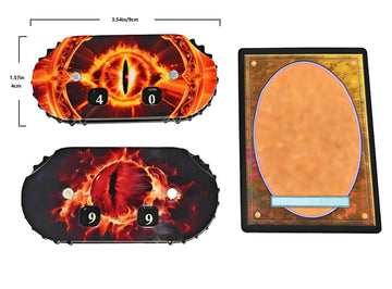 Eyes Life Counter 2 Pcs Pcak 3.54 x 1.57 in (9 x 4 cm) Twin Digits Counters for cEDH Game & Magic Card Game