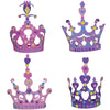 Wilde Tyke Girls Tiara and Crown Crafts Kit (12 Pack, 400 Foam Pieces) Princess Party Favor for Kids (TM)