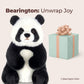 Bearington Tux Panda Stuffed Animal - 11" Soft Plush Panda Bear Toy with Floppy Body and Weighted Bean Bags - Cuddly Bear Plush and Adorable Stuffed