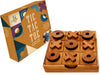 BSIRI Wooden Tic Tac Toe Game Coffee Tabletop XO Blocks Ideal for Family Living Room Games Night for Adults for Desk Decor and Unique Wood Gifts