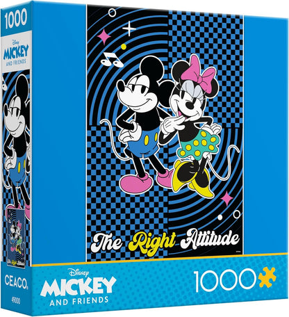 Ceaco - Disney Mickey and Friends The Right Attitude - 1000 Piece Puzzle