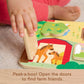 Fisher-Price Wood Baby Toy Farm Animals Board, Wooden Busy Activity for Fine Motor Skills Play Infants & Toddlers Ages 1+ Years