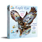 SUNSOUT INC - Eagle Eye - 1000 pc Special Shape Jigsaw Puzzle by Artist: Lori Schory - Finished Size 28" x 35.5" Eagle - MPN# 95639