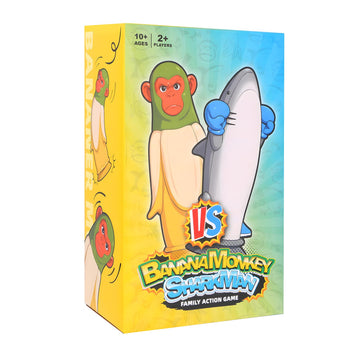 SOYUOI Banana Monkey VS SharkMan - Exciting Flip-Standing Throwing Game | Ultimate Family & Party Fun | Perfect for Gatherings & Game Nights |