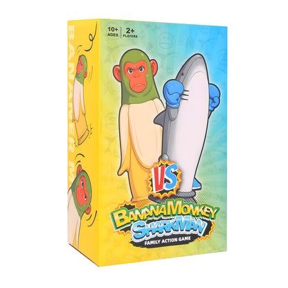 SOYUOI Banana Monkey VS SharkMan - Exciting Flip-Standing Throwing Game | Ultimate Family & Party Fun | Perfect for Gatherings & Game Nights |