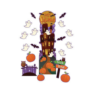 Fun Express Halloween All-in-One Door Decor Kit - Spooky Halloween Classroom & Home Decorations for Kids’ Activities Parties DIY Projects & More