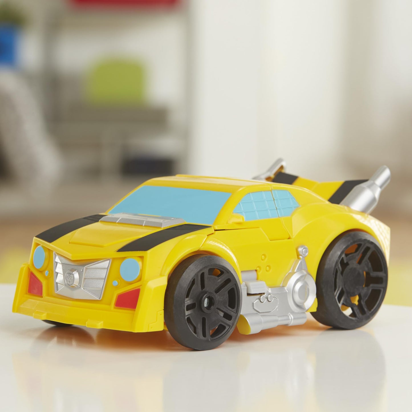 Transformers Rescue Bots Academy Bumblebee Converting Toy Robot, Playskool Heroes 6-Inch Collectible Action Figure Toy for Kids Ages 3 and Up (Amazon