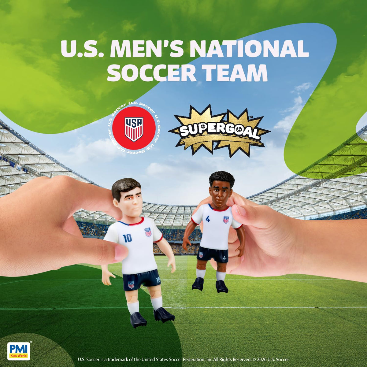 P.M.I. PMI World Cup Soccer Figures, 5-Pack, Team USA