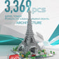 dOvOb Architecture Eiffel Tower Micro Blocks Set, 3369 Pieces Mini Bricks 3D Puzzle Toy, Gift for Adults and Kids