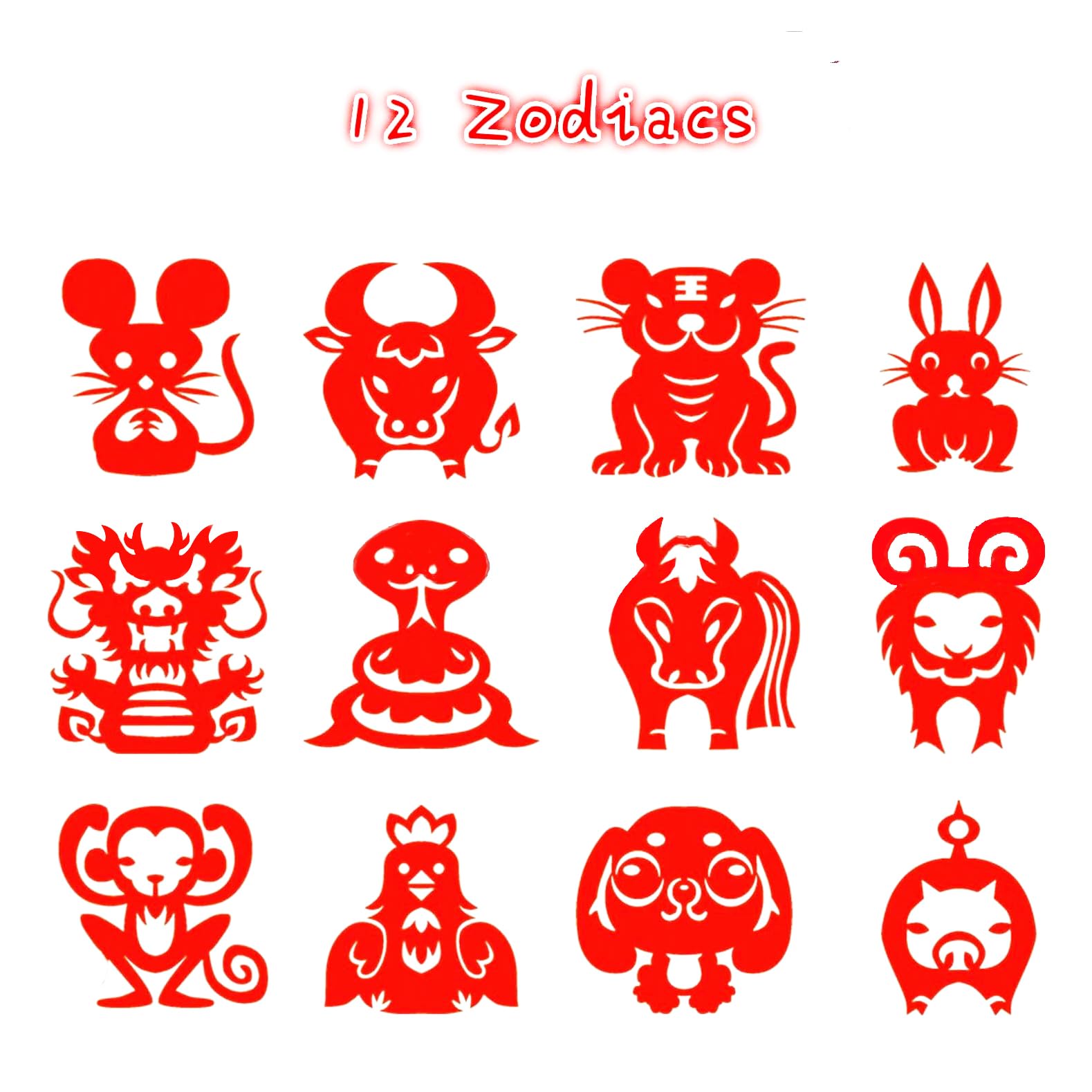 Kissvian Chinese Paper Cutting Kit with 60 Pages - 6.7 x 6.7 Inch Square Folding Paper Art Crafts for Chinese New Year & Spring Festival Celebration