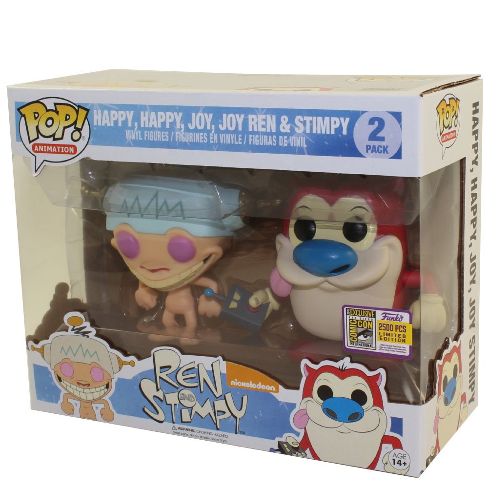 SDCC 2017 Exclusive Ren & Stimpy Happy, Happy, Joy, Joy 2 Pack POP! Vinyl Figures