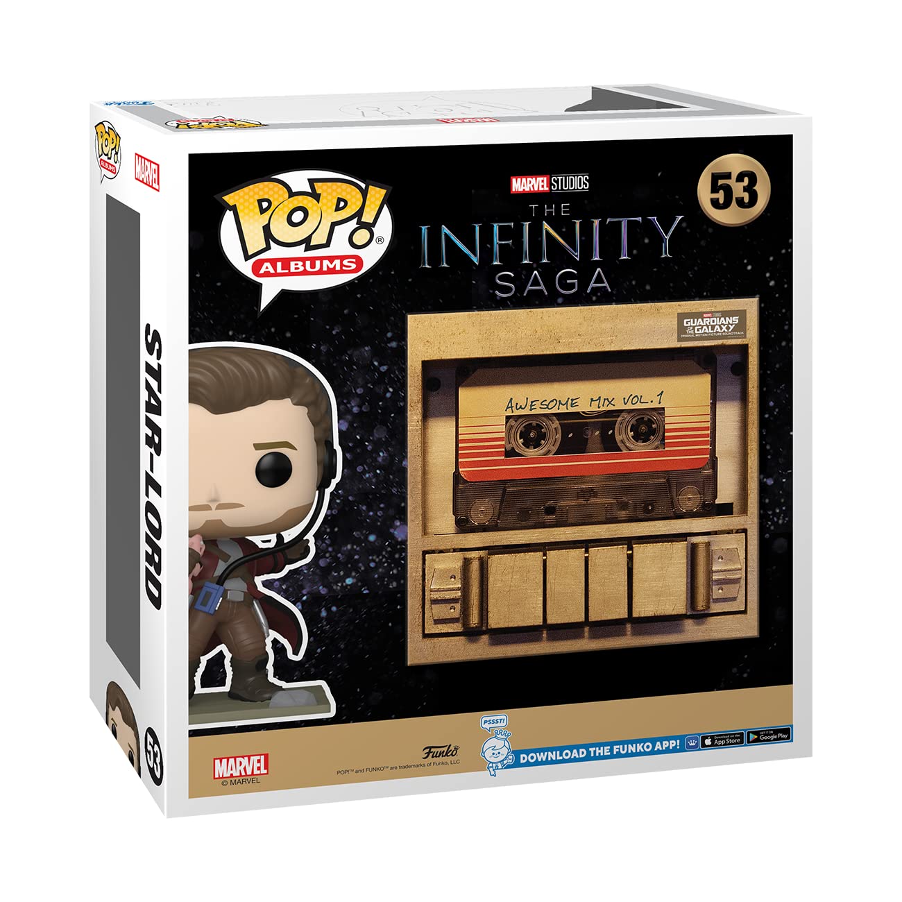 Funko POP! Albums: Awesome Mix Vol. 1- Music - Collectable Vinyl Figure - Gift Idea - Official Merchandise - for Kids & Adults - Music Fans - Model