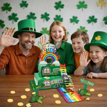 FATSTORE Leprechaun Trap Kit for Kids, St. Patrick's Day Decorations DIY Craft, Catch a Leprechaun Trap Kit, St. Patrick’s Day Party Supplies, Fun