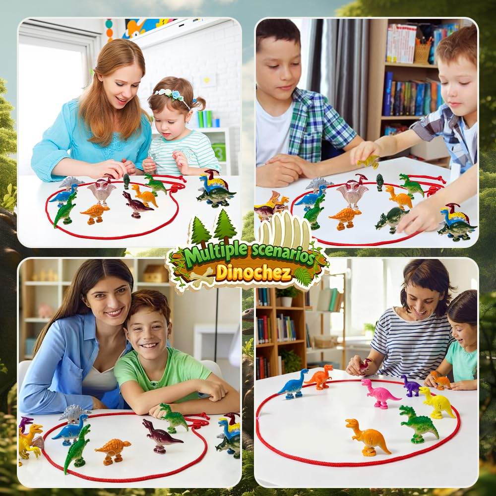 Magnetic Chess Game with Stones, Magnet Chess Game with String, Dinosaur Magnetic Rock Games, Magnet Rope Game, Magnetic Strategy Games for Family