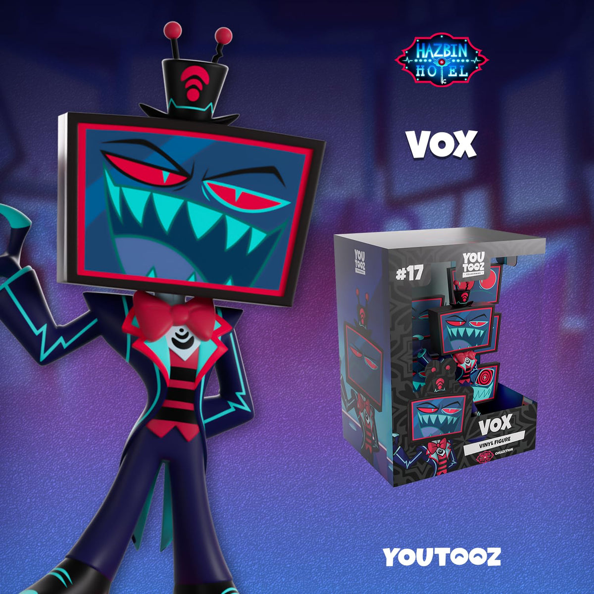 Youtooz Vox Vinyl Figure, 5-Inch Collectible Figure from Hazbin Hotel