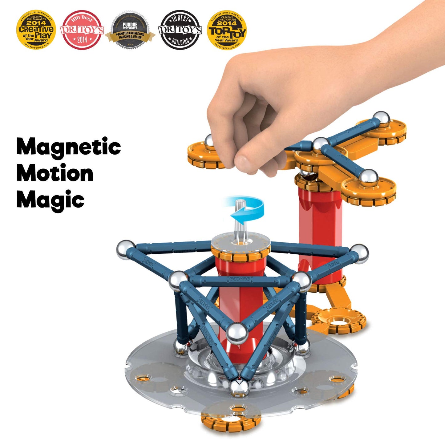 Geomag Magnetic Toys | Kids STEM Building Toys | Mechanics Magnetic Motion | Magnet Gears Construction | Educational Gifts | Swiss-Made | Age 7+ 86