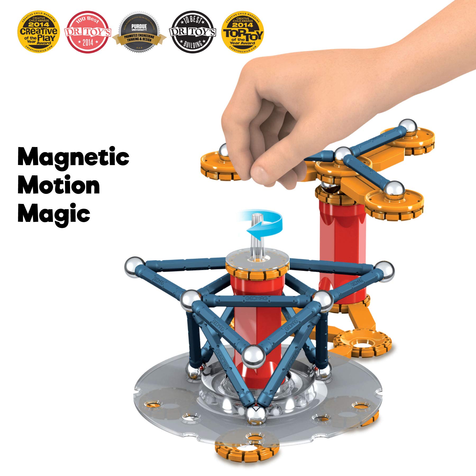 Geomag Magnetic Toys | Kids STEM Building Toys | Mechanics Magnetic Motion | Magnet Gears Construction | Educational Gifts | Swiss-Made | Age 7+ 86