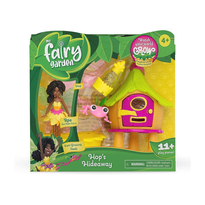 My Fairy Garden - Hop's Hideaway - Magical Toy Playset - Plant Seeds, Fairy Doll & Pet Frog Accessory - Grow & Play in Nature - for Kids Ages 4 and Up