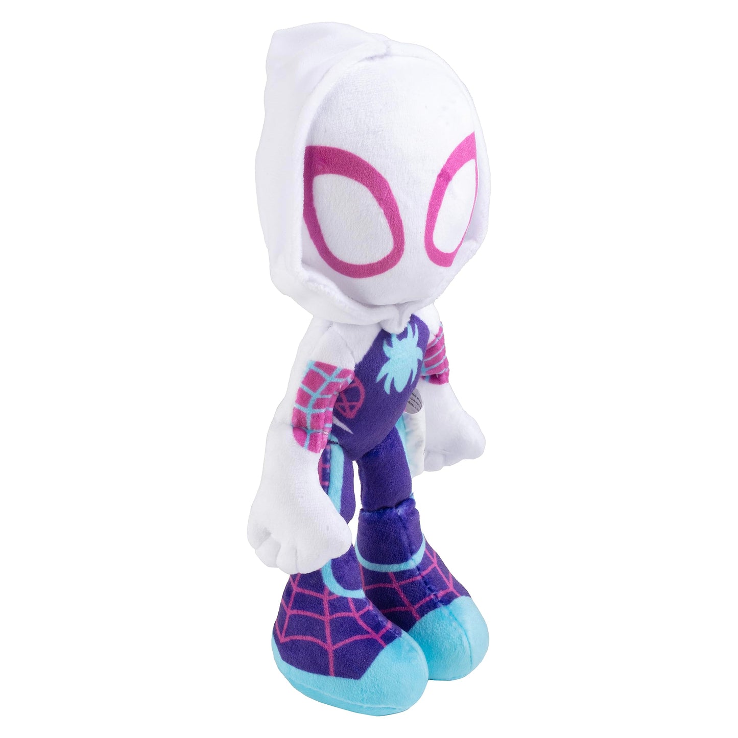 Marvel Spidey and His Amazing Friends 8" Gwen Stacy Ghost Spider Plush - Spider-Man Stuffed Animal Toy Figure - Officially Licensed - Spider-Verse