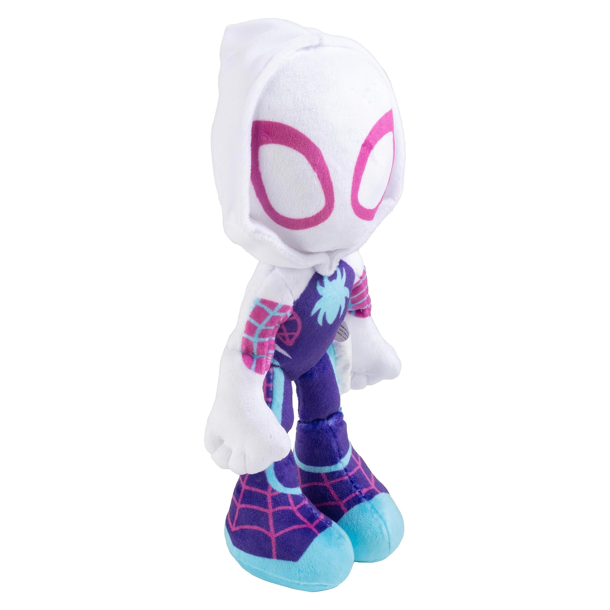 Marvel Spidey and His Amazing Friends 8" Gwen Stacy Ghost Spider Plush - Spider-Man Stuffed Animal Toy Figure - Officially Licensed - Spider-Verse