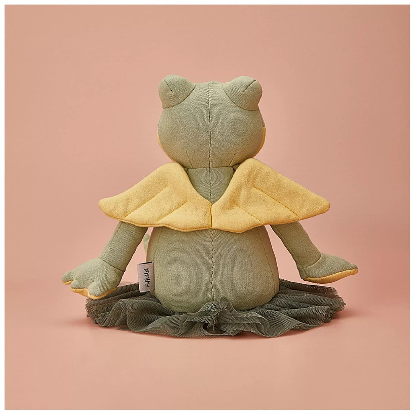 Ninqukico Stuffed Animal Long-Legged Frog 16" Tall,Safe Material Soft Angel Frog Toys for Girls Cute Ballerina Dolls with Skirt and Decor