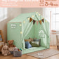 Little Dove Kids Play Tent with Star Lights & 2 Windows, Large Reading Nook & Playhouse for Indoor & Outdoor Use, Play Tent for Boys & Girls
