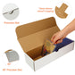 EBOAUSI 4-Pack • 3200-Count Trading/Gaming Card Box - Fits Toploaders & Sports Cards - Heavy-Duty Cardboard Organizer