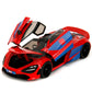 Jada Marvel Spider-Man 1:24 McLaren 720S Die-Cast Car & 2.75" Miles Morales Figure, Toys for Kids and Adults