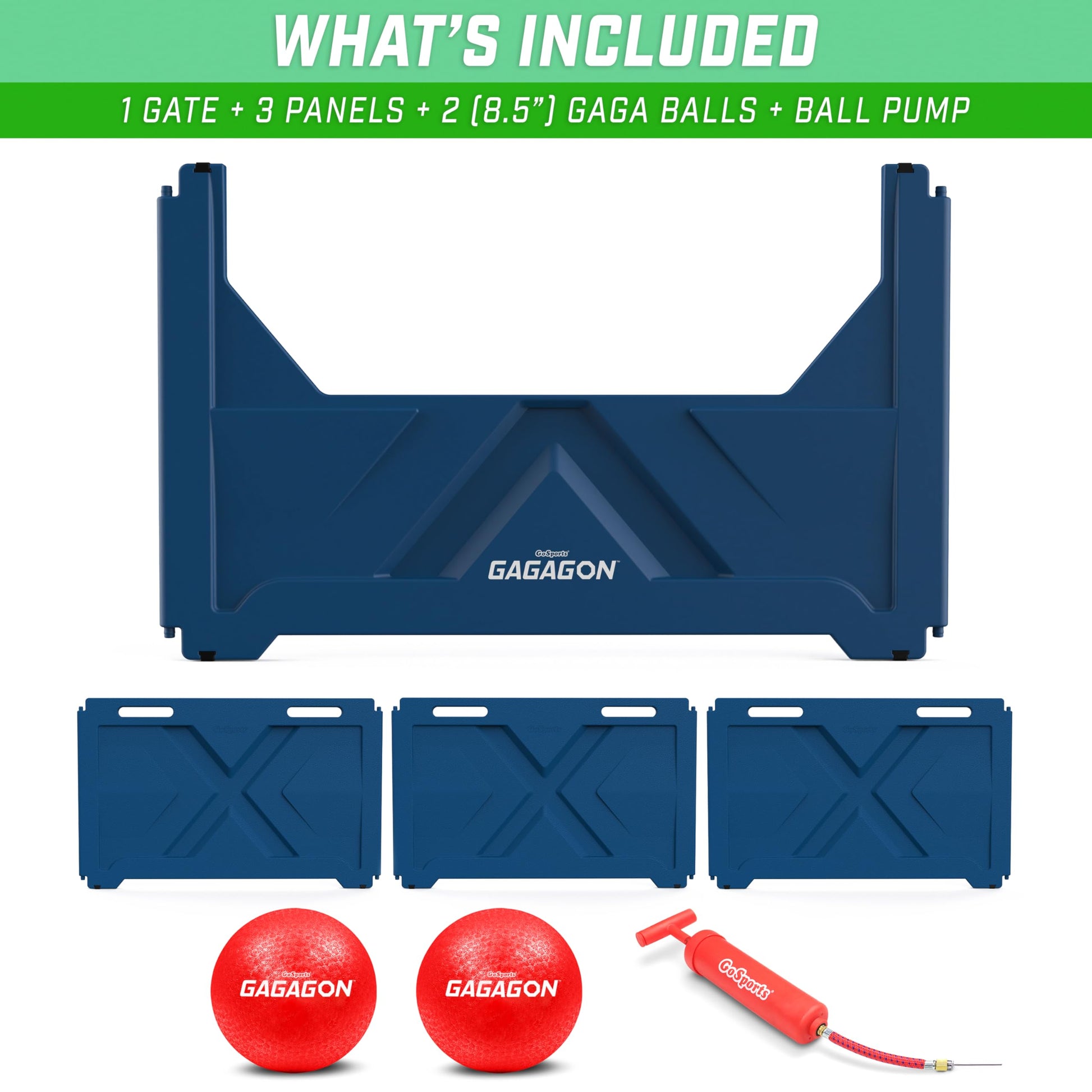 GoSports Gagagon Modular Gate Kit - Commercial Grade Gaga Ball Pit Panels to Build Various Size Pits