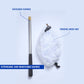 Rngeo Telescopic Butterfly Net, Stainless Steel Extendable Fishing, 15 in - 70 in Insect Toy Nets for Kids and Family (Silver)