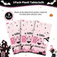 Yavxzvbw 3Pcs A Little Boo is Almost Due Decorations Pink Halloween Tablecloth Little Boo Baby Shower Decorations Girl for Halloween Baby Shower
