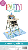 First Birthday Blue Balloons Highchair Kit - 1 Set - Perfect for Baby Boy's Celebration