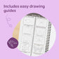 Melissa & Doug Mini-Sketch Spiral-Bound Pad (6 x 9 inches) - 4-Pack Sketch Book for Kids, Kids Drawing Paper, Drawing and Coloring Pads