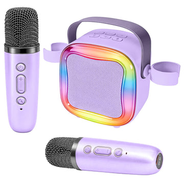 Portable Karaoke Machine for Kids: Children Toy Girl Ages 3-12 Gift(Purple)