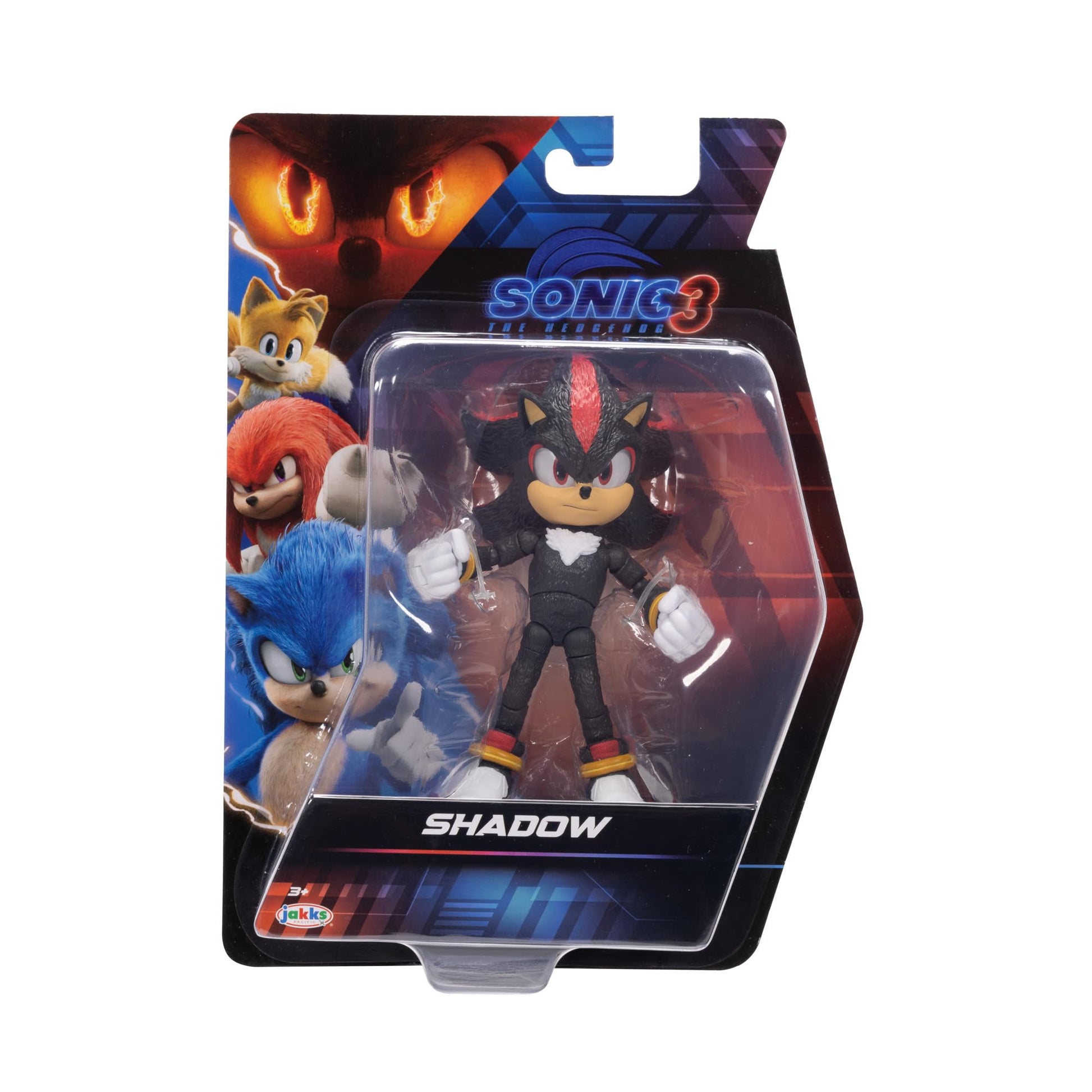 Sonic The Hedgehog - 5-Inch Shadow Action Figure - 20+ Points of Articulation - Official Collector Toy - Boys & Girls Ages 3+