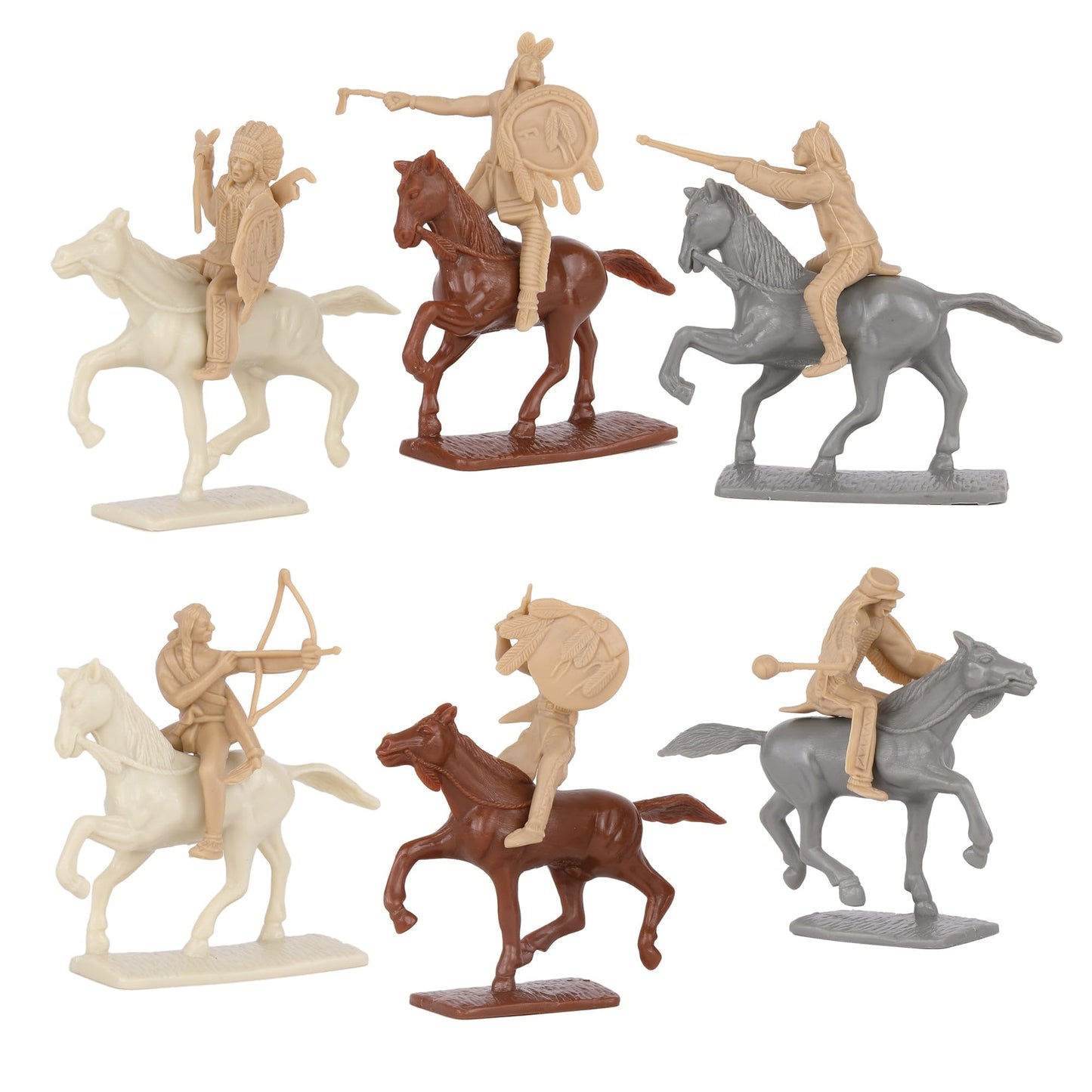BMC CTS Battle of Little Big Horn Plastic Army Men - 20pc Sioux & Cavalry Figure